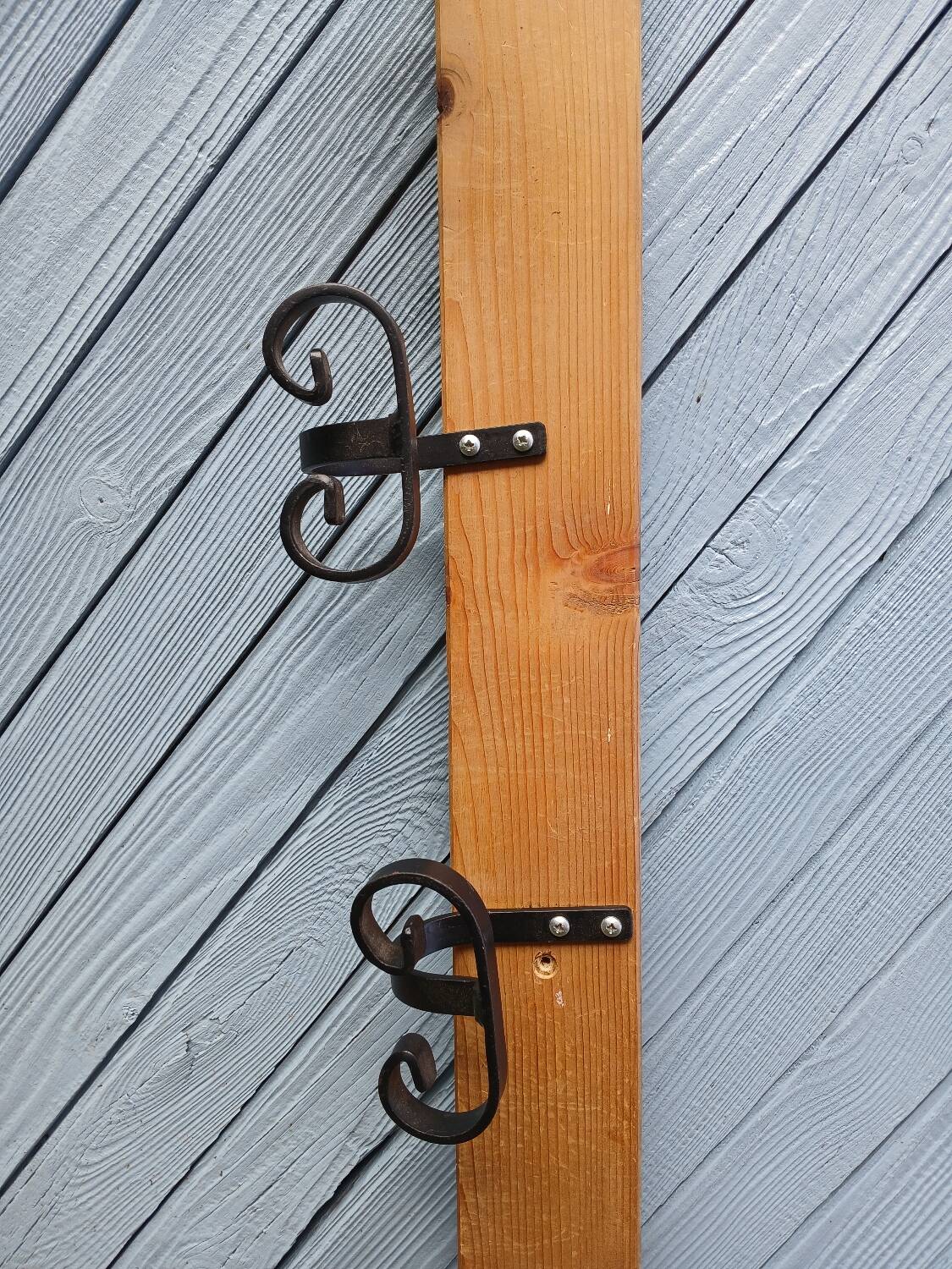 Antique wall coat rack