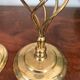 Pair of vintage brass candle holders