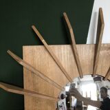 Wooden witch mirror