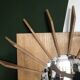 Wooden witch mirror