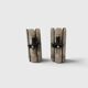 Pair of smoked glass and chrome wall lights attributed to Fontana Arte – Years