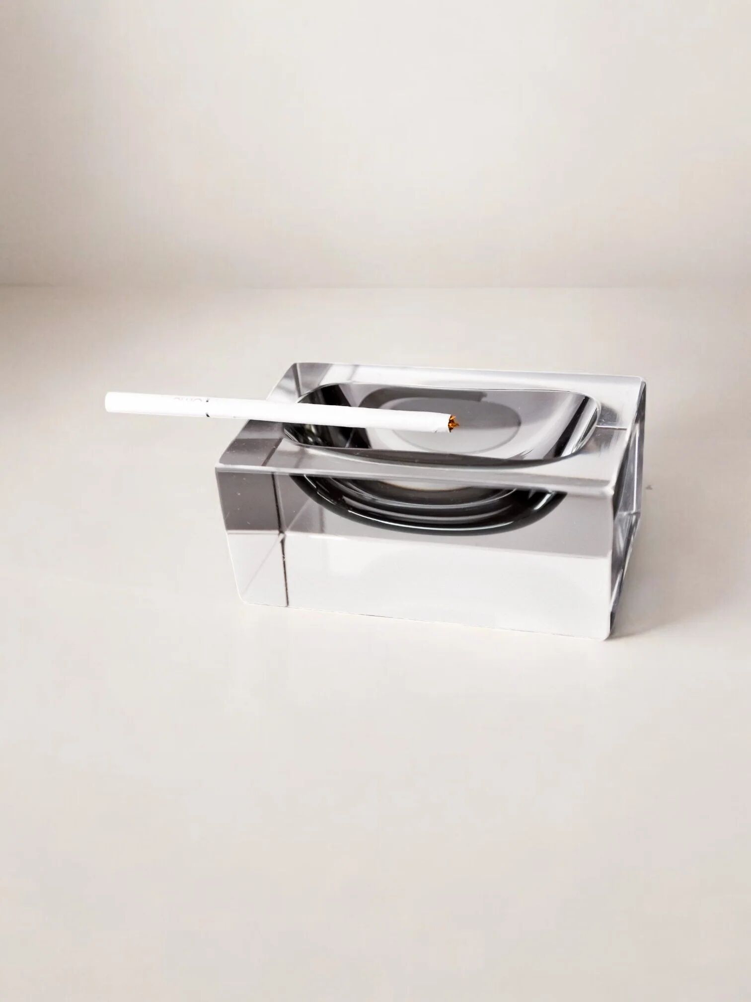 Sommerso ashtray by Seguso, Murano glass, Italy, 1970s