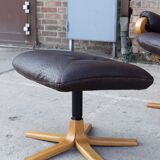 Relaxation armchair & Ottoman Scandinavian design Sweden 1960s