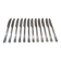 12 Christofle Concorde silver plated dessert knives, 19cm