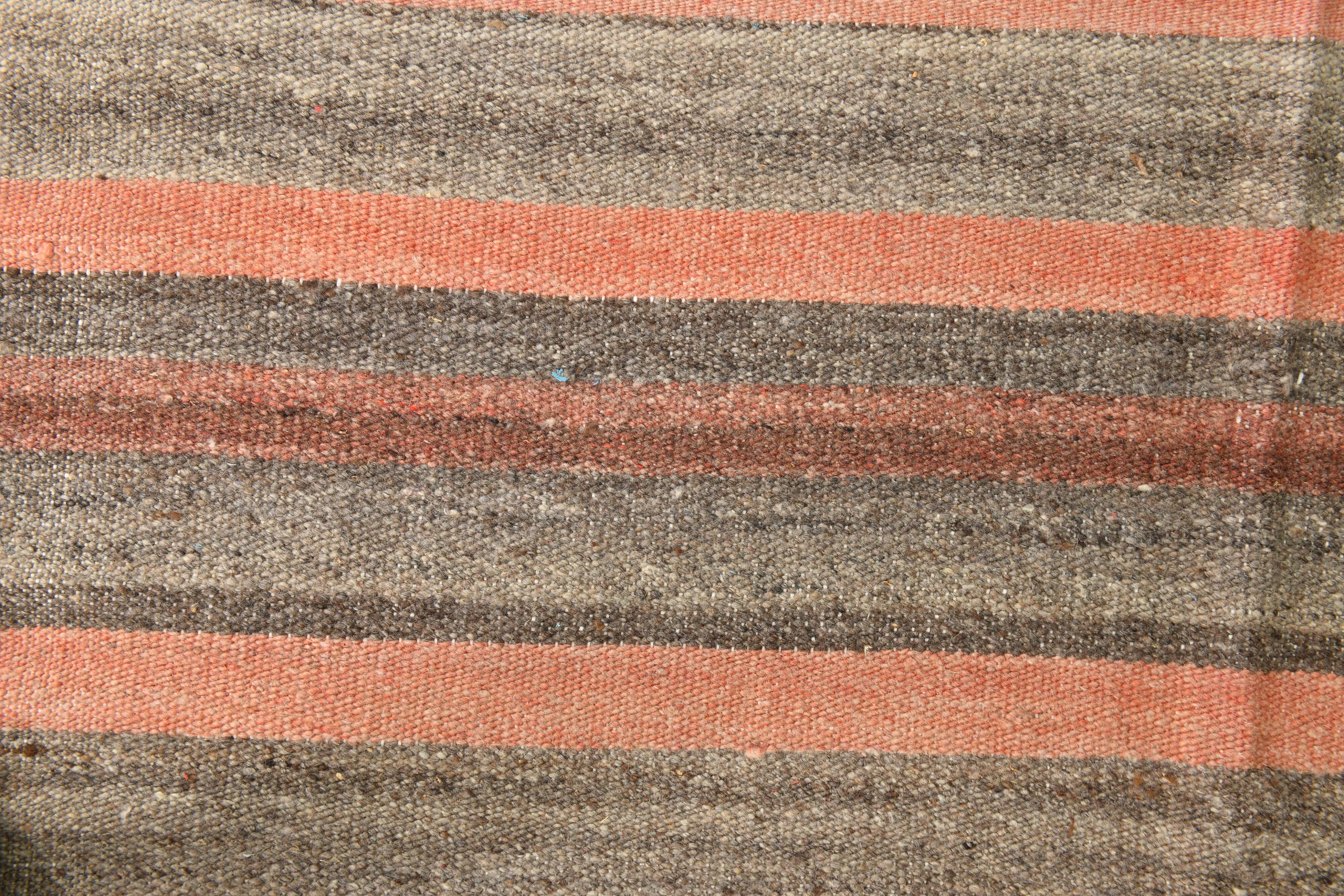 4x5 Red & Brown Small Size Kilim Rug, 134x164Cm