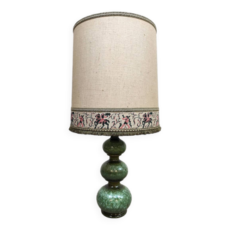 Vintage green ceramic bubble table lamp Kaiser Leuchten