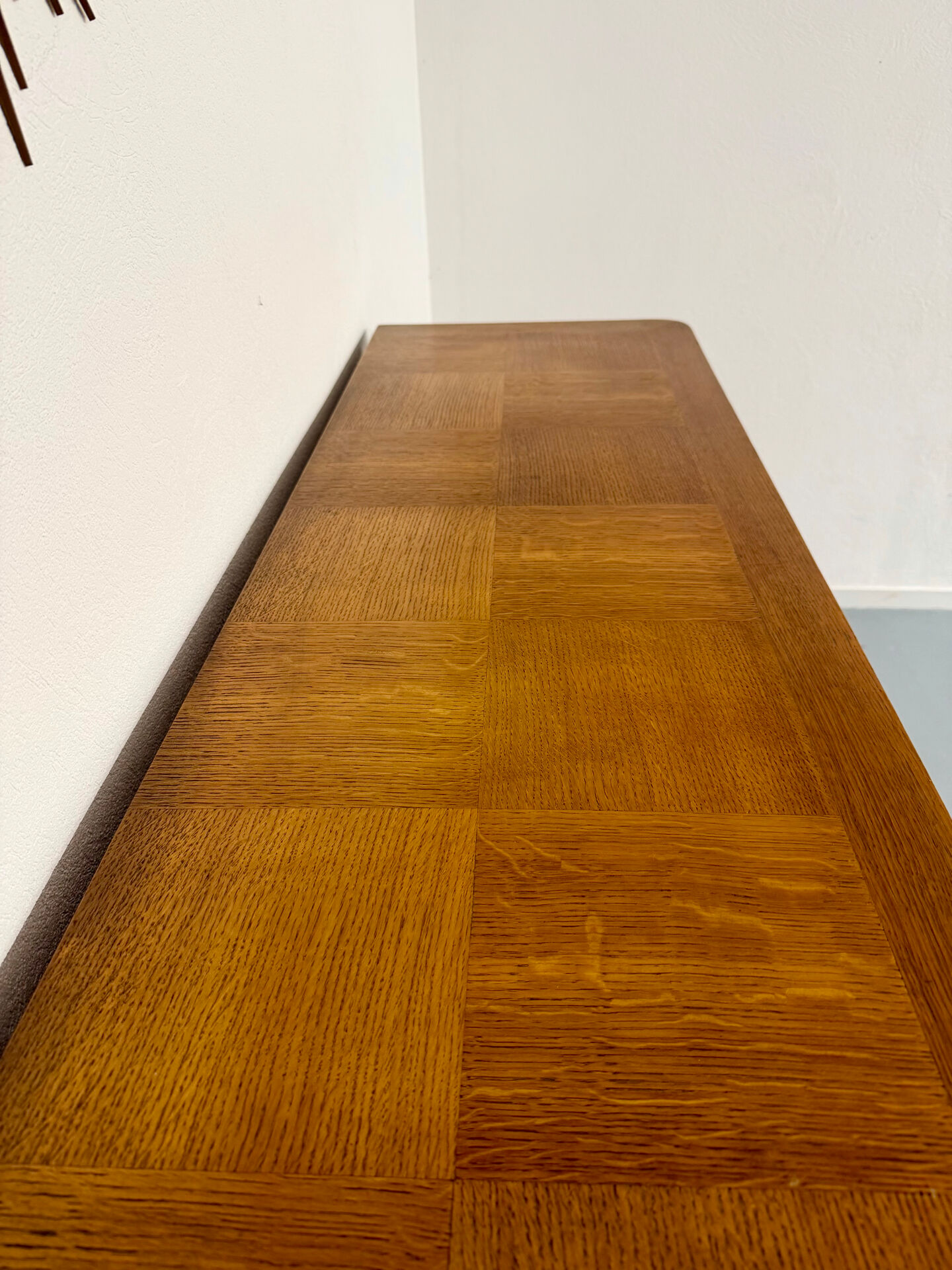 Vintage French modernist sideboard in oak, 1950s design.