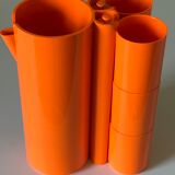 Orange plastic service vintage design orange 70 years