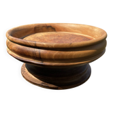 Turned wooden bowl craftsmanship from Haute-Marne.