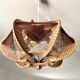 Scandinavian wooden suspension with stretched wires 1970
