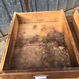 Antique farmhouse table with 3 drawers