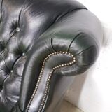 vintage chippendale chesterfield / two-seater / seat