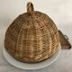 Cloche en osier tressé, campagne chic, cuisine