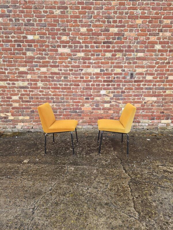 Paire de Chaise Pierre Guariche pour Meurop 1960