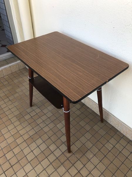 Vintage Compass Table Formica Tray
