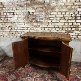 Curved dutch buffet in veneer wood xix eme century