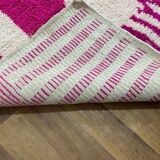 Traditional handwoven beni ourain rug size 1.4/2.6 m