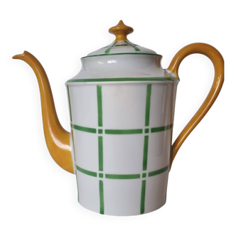 Art Deco coffee pot or teapot in Limoges porcelain, 1920
