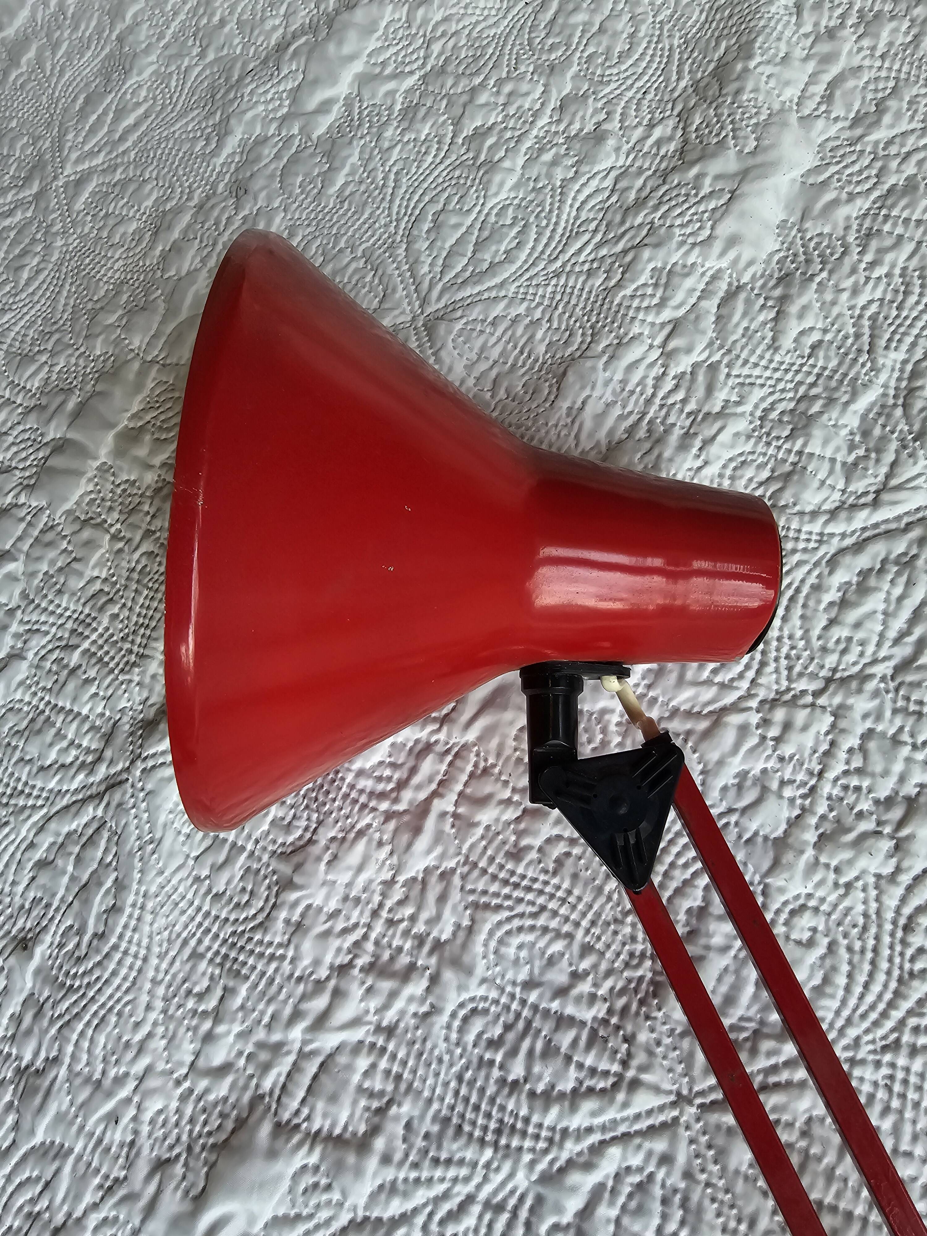 Lampe industrielle Polyair Diana type Combi 3 rouge