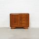 Cabinet Art Déco sculpté en chêne par Charles Dudouyt, France, années 1930.