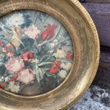 Small vintage golden frame