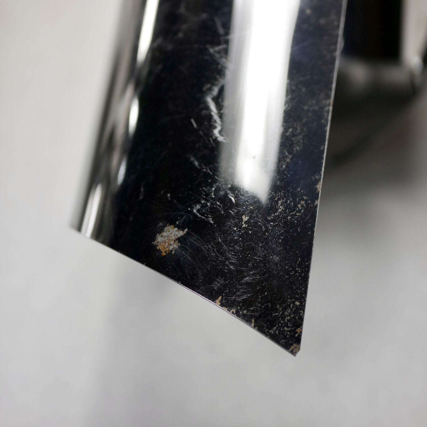 Pair of chrome wall lamps 70s