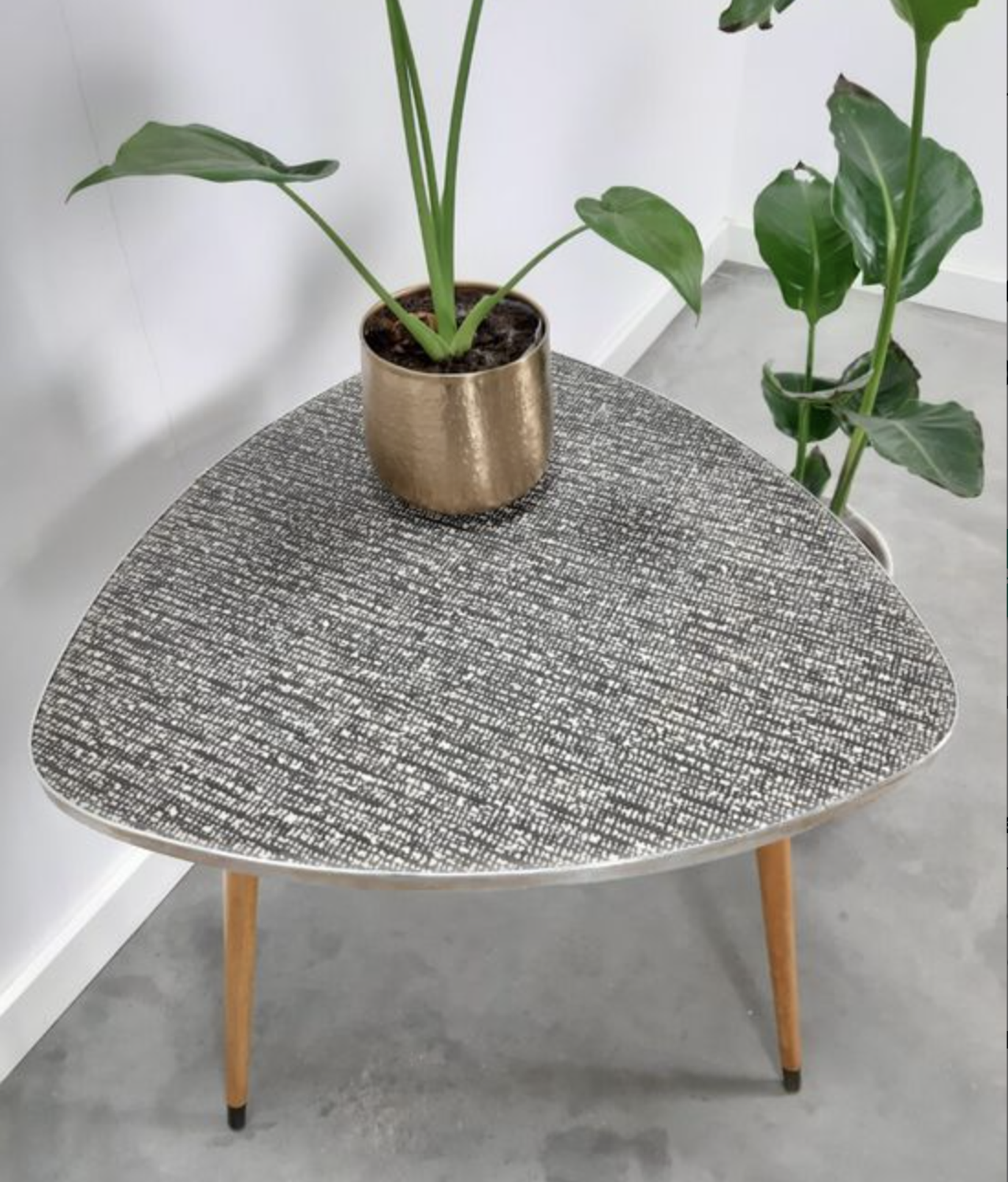 Black and white vintage coffee table