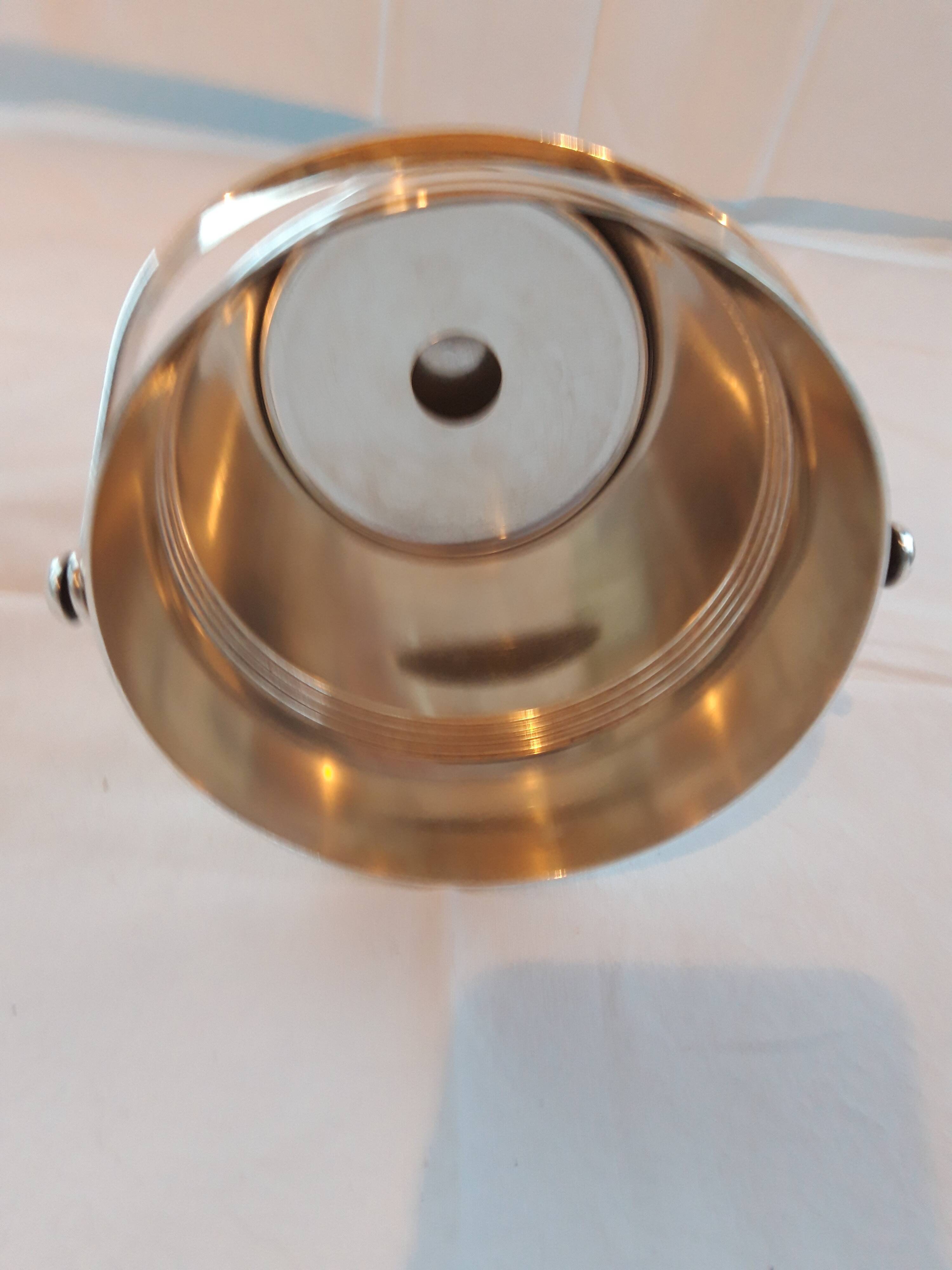 Christofle ice bucket and his spoon