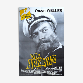 Affiche cinéma originale "mr. arkadin" orson welles