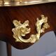 Rosewood, mahogany, and rosewood desk-table, Louis XV style – early 20th century.