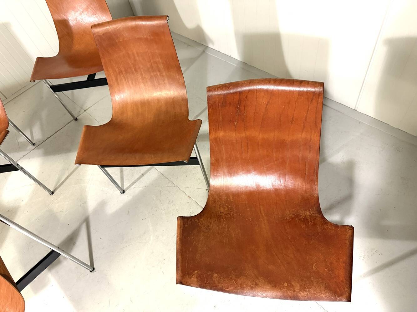 ICF De Padova T-chairs by Katavolos, Kelley and Littell, Italy 1950’s