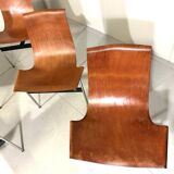 ICF De Padova T-chairs by Katavolos, Kelley and Littell, Italy 1950’s