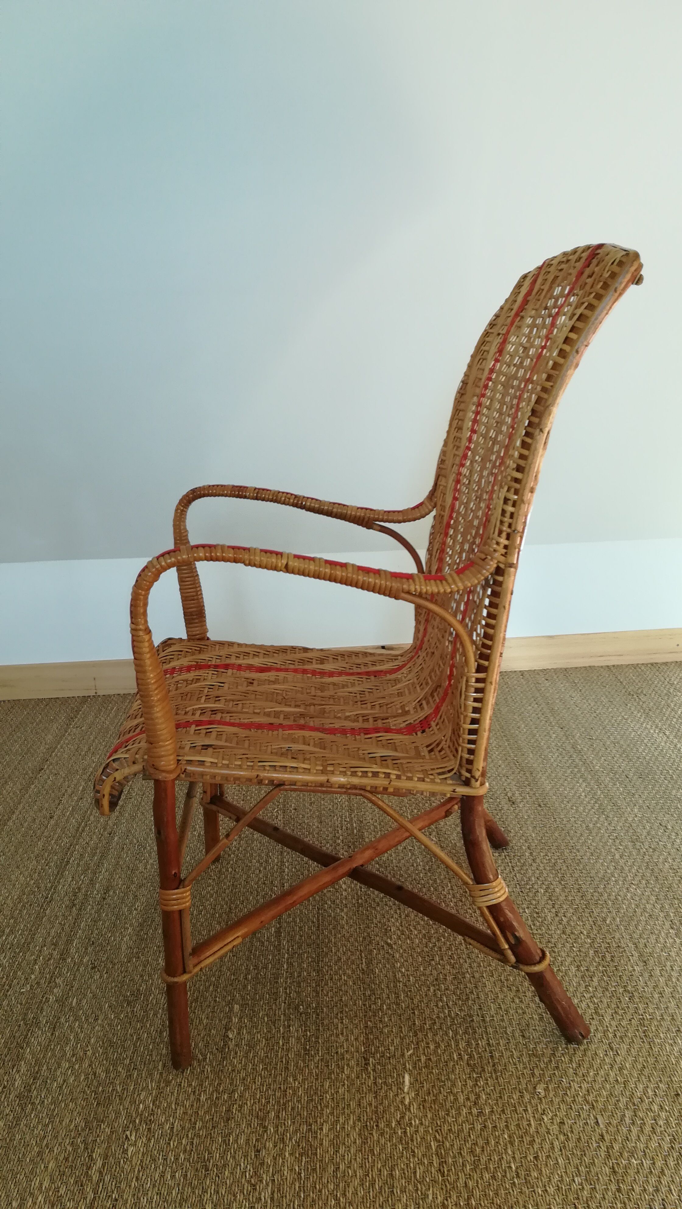 Rattan armchair