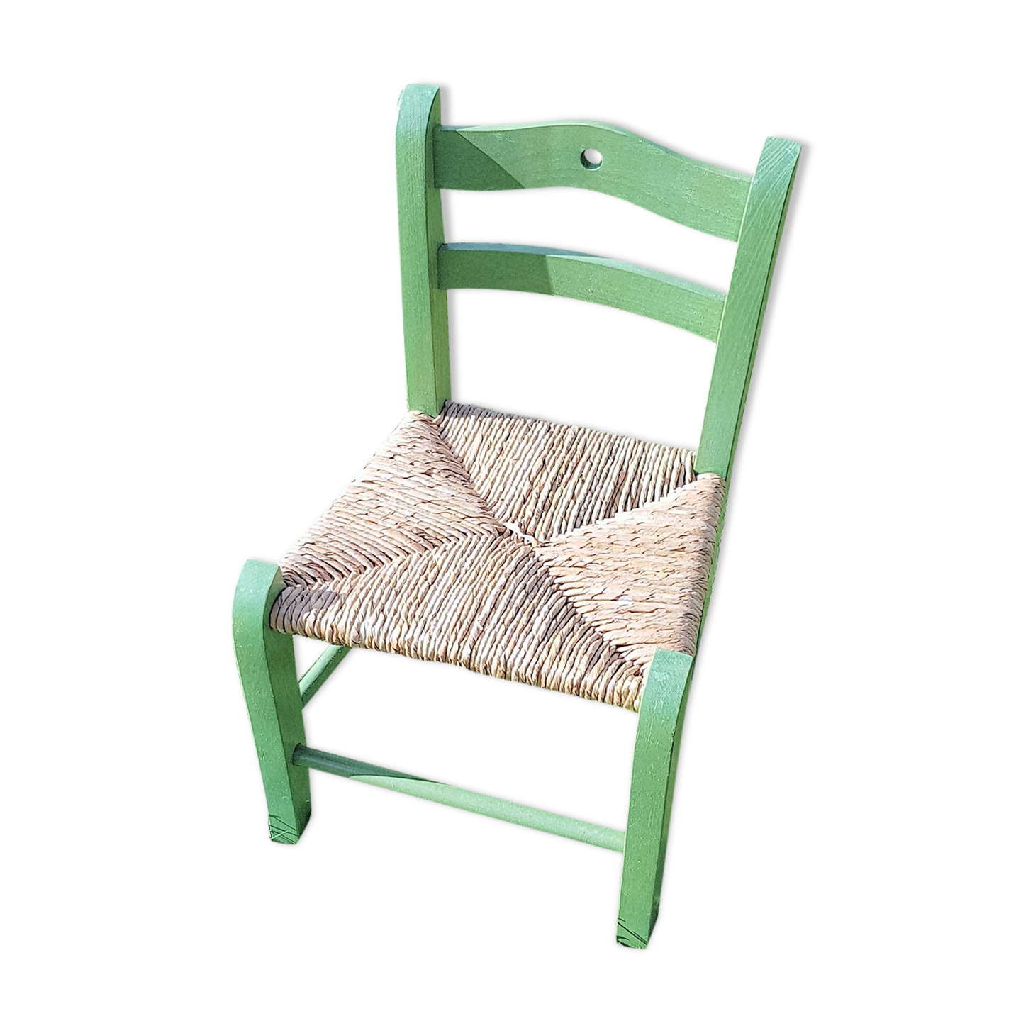 Chair in wood and rattan child