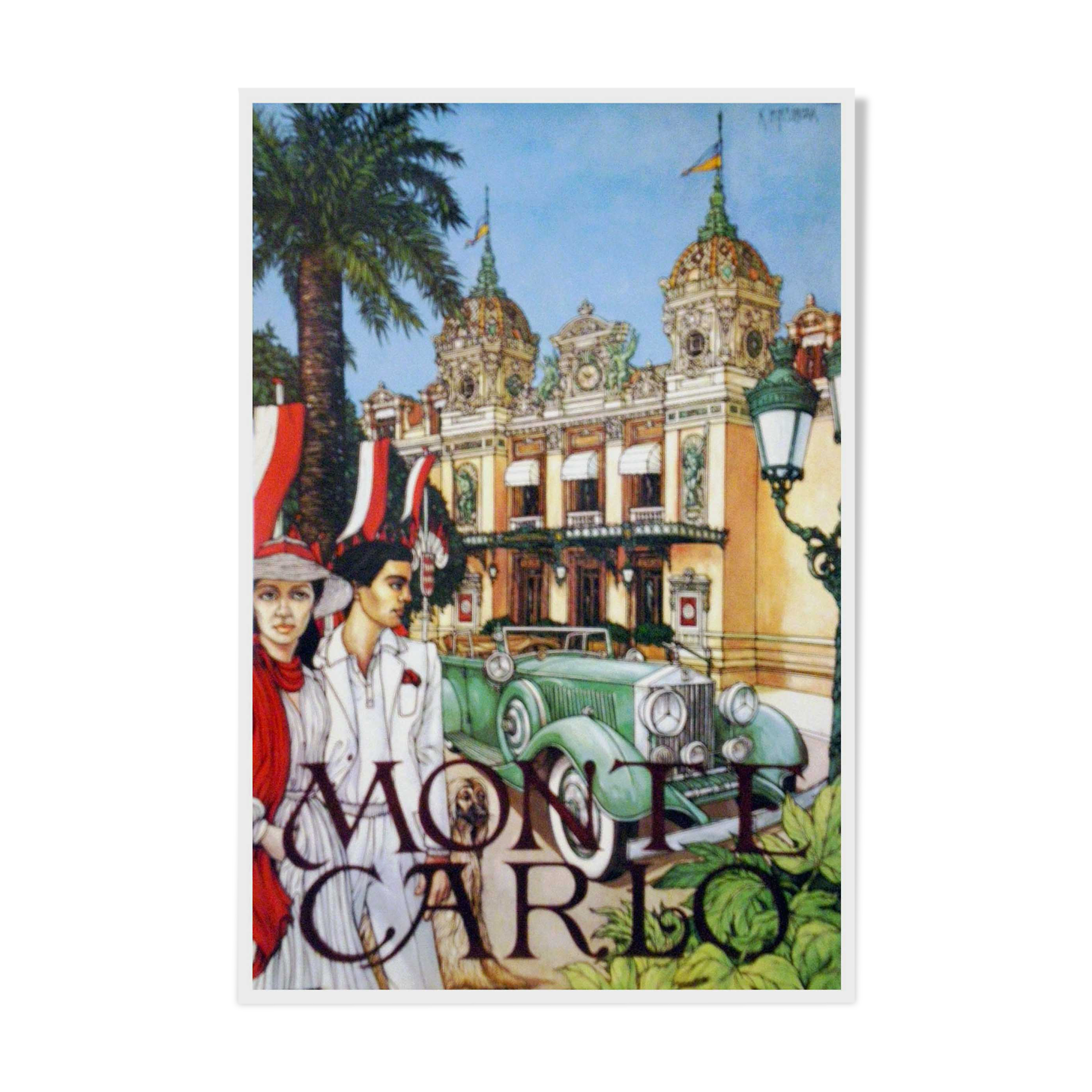 Poster old casino Monte Carlo K Ingermann
