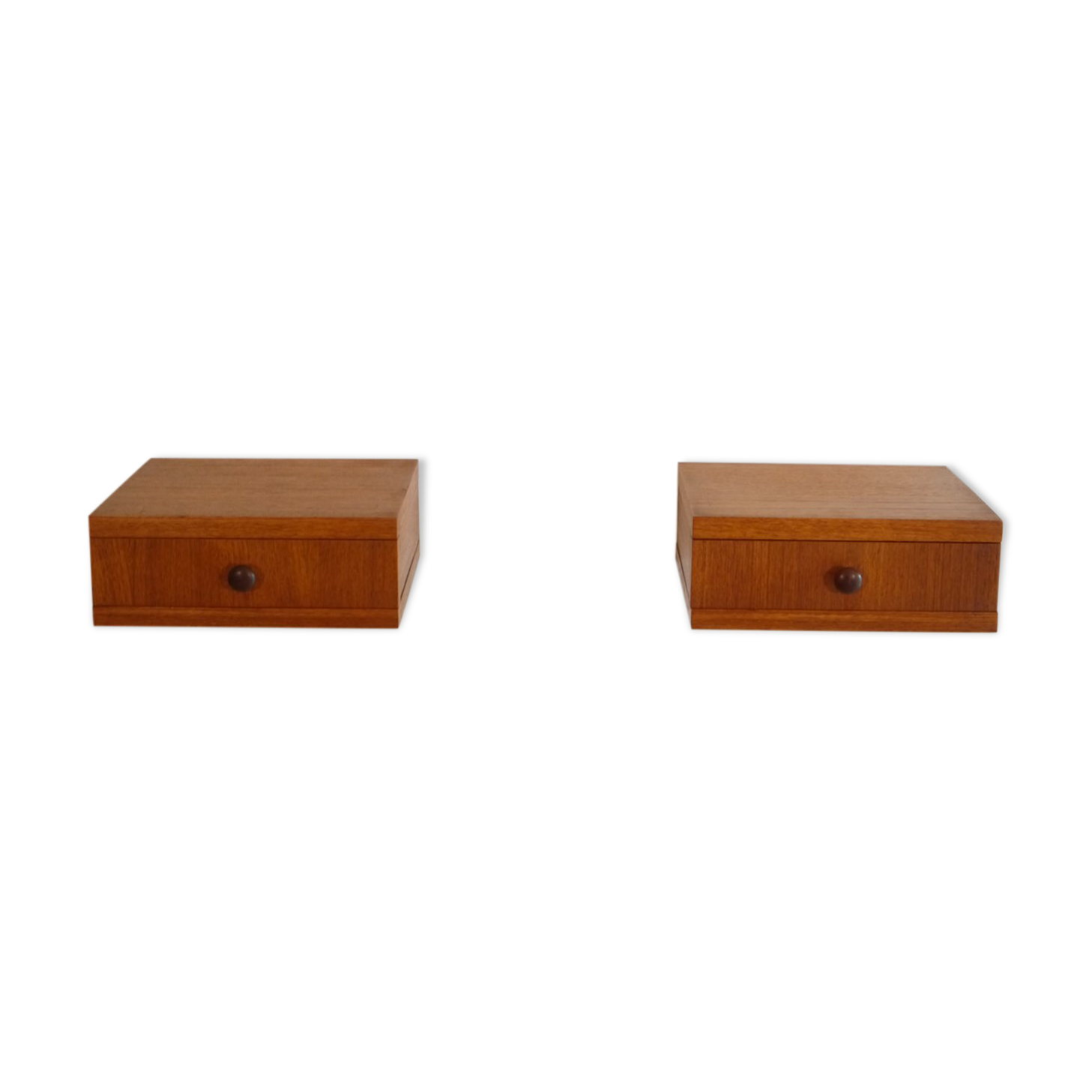 Pair of bedsides vintage teak 1960