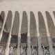 12 silver plated table knives, Christofle goldsmith, Marly model