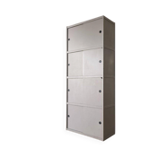 Light taupe vintage cabinet with sliding doors KEWLOX