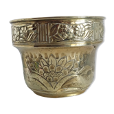 Cache-pot corbeille en laiton