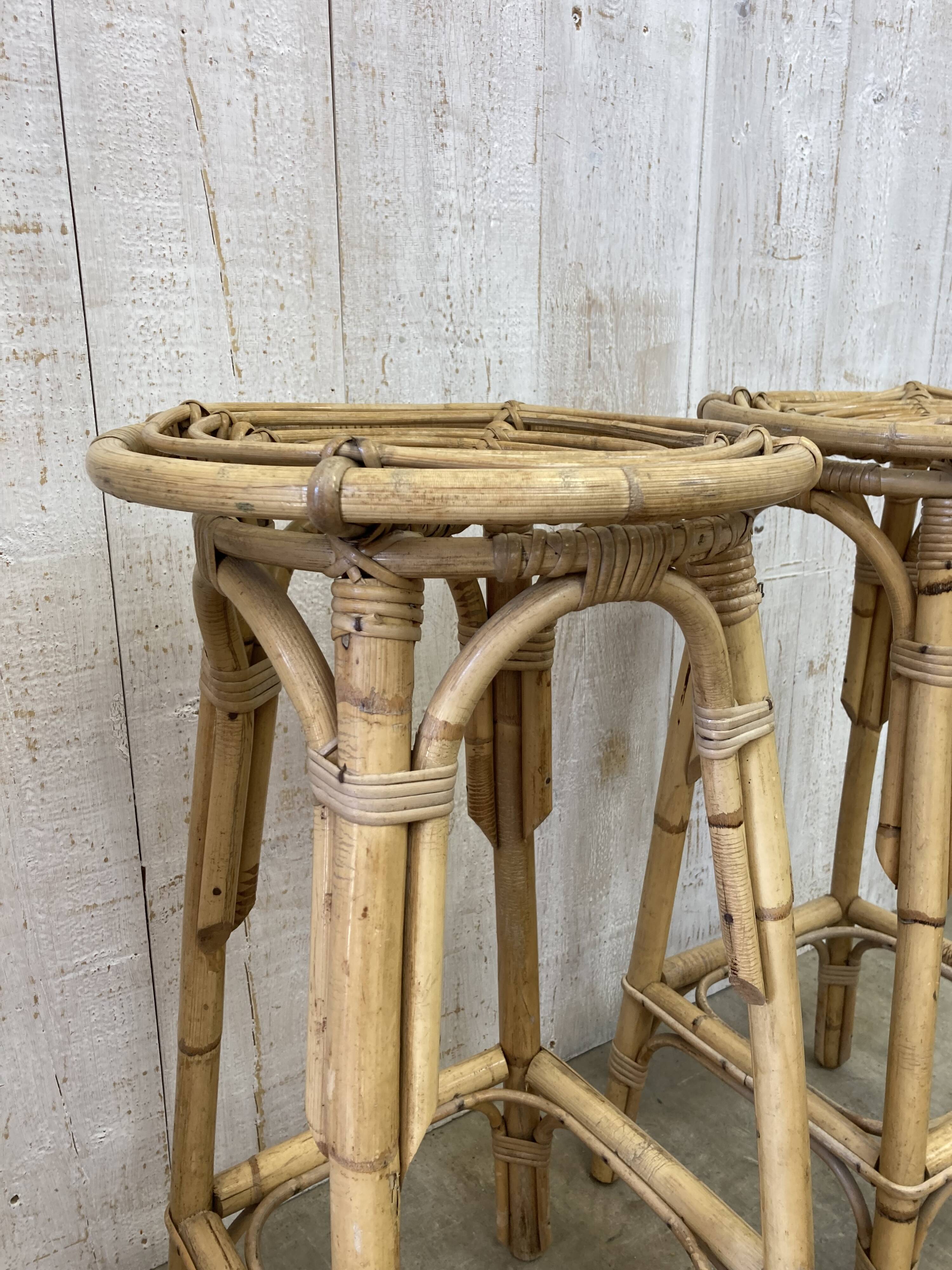 Pair of Louis Sognot stools