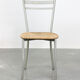 Vintage italian straw and metal chair