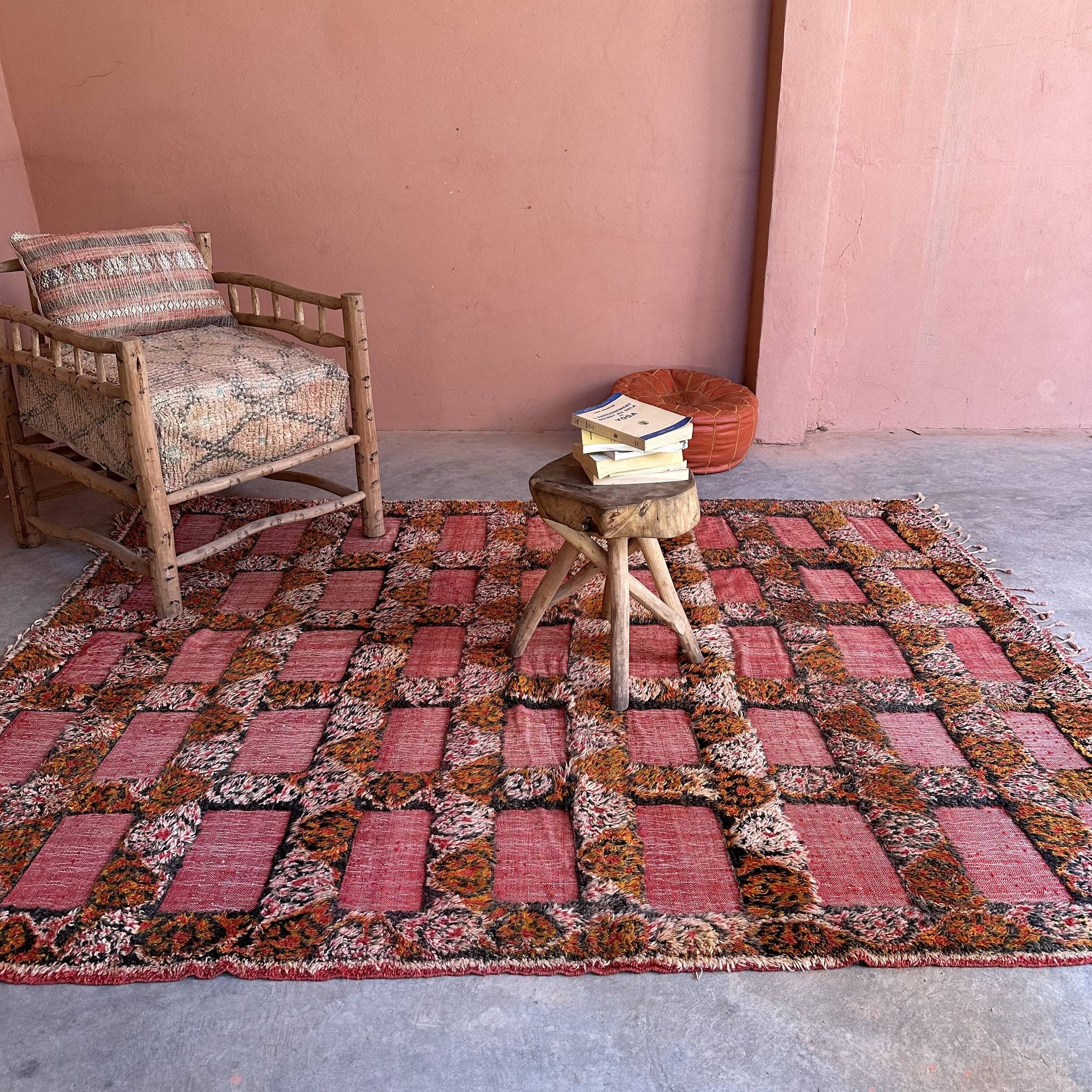 Tapis marocain kilim zayan - 249 x 191 cm
