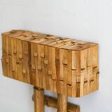 Lampe murale en rotin et bambou de style moderne du milieu du siècle