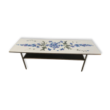 Floral-patterned coffee table
