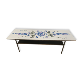 Floral-patterned coffee table