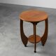 Amsterdamse School Oak round Side Table, The Netherlands, ca. 1920
