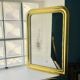 Superb antique gilded mirror in gold leaf – 82×57cm – late 19th century.