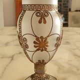 Vase verre et laiton
