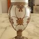 Vase verre et laiton