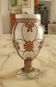 Vase verre et laiton